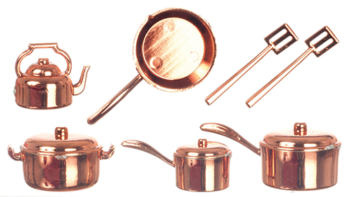 Copper Kitchenware, 10 pc.